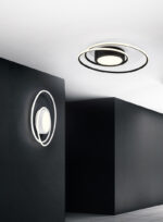 Φωτιστικό Οροφής Trio Lighting  LED 56W Μαύρο Ματ Μεταλλικό Dimmable 6800lm  2700Κ-6000K με Τηλεχειριστήριο – 672310232