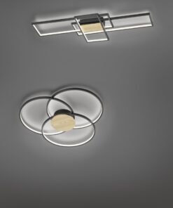 Φωτιστικό Οροφής Trio Lighting LED 35W  Μαύρο Ματ Μεταλλικό Step Dimmable 3300lm 3000K  672610332