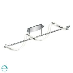 Φωτιστικό Οροφής Trio Lighting LED 20W  Χρώμιο Μεταλλικό Dimmable 1800lm 3000K  672910106