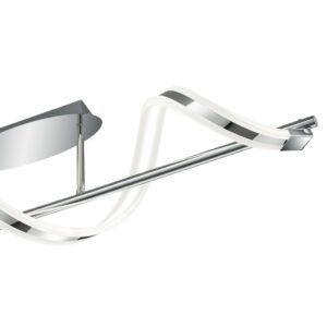 Φωτιστικό Οροφής Trio Lighting LED 20W  Χρώμιο Μεταλλικό Dimmable 1800lm 3000K  672910106