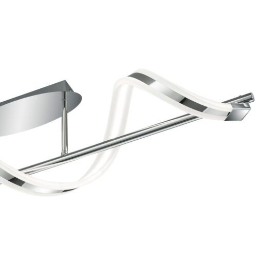 Φωτιστικό Οροφής Trio Lighting LED 20W  Χρώμιο Μεταλλικό Dimmable 1800lm 3000K  672910106