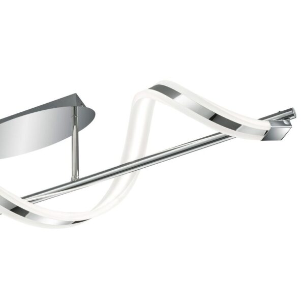 Φωτιστικό Οροφής Trio Lighting LED 20W  Χρώμιο Μεταλλικό Dimmable 1800lm 3000K  672910106