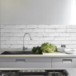 White Bricks πλάτη προστασίας τοίχων κουζίνας και μπάνιου Ango – 67319