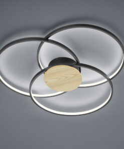 Φωτιστικό Οροφής Trio Lighting LED 40W  Μαύρο Ματ Αλουμίνιο Step Dimmable 3600lm 3000K  673210332