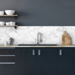 White Marble πλάτη προστασίας τοίχων κουζίνας και μπάνιου Ango – 67323