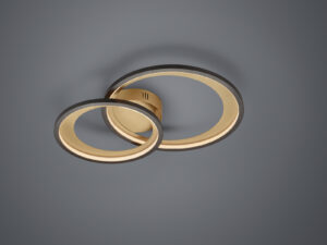 Φωτιστικό Οροφής Trio Lighting LED 29W  Μαύρο Ματ Μεταλλικό Step Dimmable 2650lm 3000K  673810232