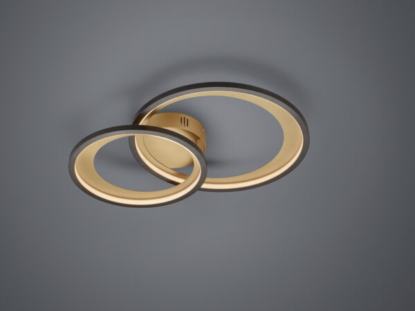 Φωτιστικό Οροφής Trio Lighting LED 29W  Μαύρο Ματ Μεταλλικό Step Dimmable 2650lm 3000K  673810232