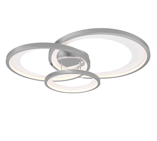 Φωτιστικό Οροφής Trio Lighting  LED 36W Χρώμιο Μεταλλικό Step Dimmable 4300lm  3000K – 673810306