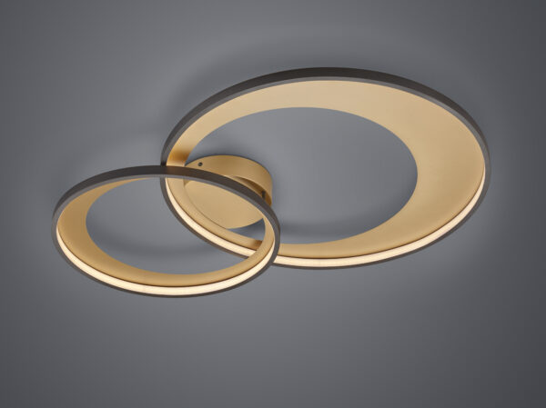 Φωτιστικό Οροφής Trio Lighting LED 36W  Μαύρο Ματ Μεταλλικό Step Dimmable 3250lm 3000K  673890232