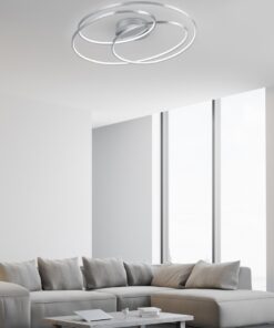 Φωτιστικό Οροφής Trio Lighting LED 38,5W  Νίκελ Ματ Μεταλλικό Step Dimmable 3850lm 3000K  673916007