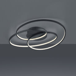 Φωτιστικό Οροφής Trio Lighting LED 38,5W  Μαύρο Ματ Μεταλλικό Step Dimmable 3850lm 3000K  673916032