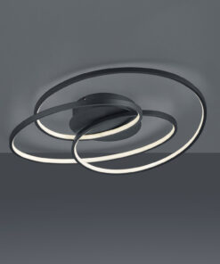 Φωτιστικό Οροφής Trio Lighting LED 38,5W  Μαύρο Ματ Μεταλλικό Step Dimmable 3850lm 3000K  673916032