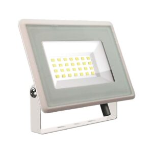 20W LED Προβολέας V-TAC Λευκό Σώμα IP65 Θερμό 3000K – 6740