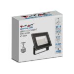 30W LED Προβολέας Μαύρο Σώμα V-TAC IP65 Θερμό 3000K – 6743