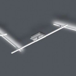 Φωτιστικό Οροφής Trio Lighting LED 20W  Νίκελ Ματ Μεταλλικό Step Dimmable 2150lm 3000K  674610707