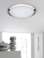 Φωτιστικό Οροφής Trio Lighting LED 95W  Λευκό Πλαστικό Dimmable 9600lm 3000 – 5500K  675610106
