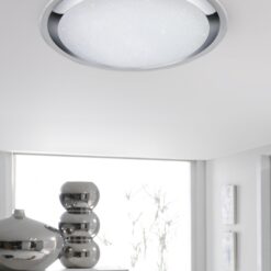 Φωτιστικό Οροφής Trio Lighting LED 95W  Λευκό Πλαστικό Dimmable 9600lm 3000 – 5500K  675610106