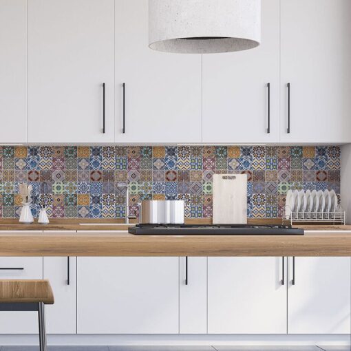 Azulejos XL πλάτη προστασίας τοίχων κουζίνας και μπάνιου Ango – 67602