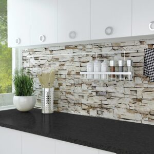 Beige Stones XL πλάτη προστασίας τοίχων κουζίνας και μπάνιου Ango – 67603