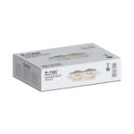 Γύψινη  Χωνευτή Διπλή Βάση Σποτ 2ΧGU10 V-TAC Λευκή – 6762