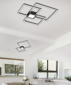 Φωτιστικό Οροφής Trio Lighting LED 28W  Ανθρακί Μεταλλικό Step Dimmable 2600lm 3000K  676210342