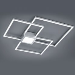 Φωτιστικό Οροφής Trio Lighting LED 38W  Νίκελ Ματ Μεταλλικό Step Dimmable 4000lm 3000K  676210407