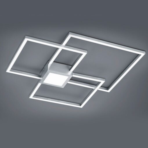 Φωτιστικό Οροφής Trio Lighting LED 38W  Νίκελ Ματ Μεταλλικό Step Dimmable 4000lm 3000K  676210407