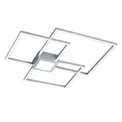 Φωτιστικό Οροφής Trio Lighting LED 38W Νίκελ Ματ Μεταλλικό Step Dimmable 4000lm 3000K 676210407