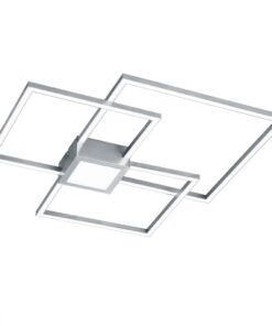 Φωτιστικό Οροφής Trio Lighting LED 38W  Νίκελ Ματ Μεταλλικό Step Dimmable 4000lm 3000K  676210407