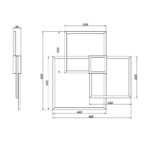 Φωτιστικό Οροφής Trio Lighting LED 38W  Νίκελ Ματ Μεταλλικό Step Dimmable 4000lm 3000K  676210407