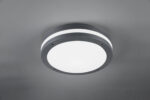 Φωτιστικό Οροφής Trio Lighting LED 12W  Ανθρακί Πλαστικό 1000lm 3000K IP54 676960142