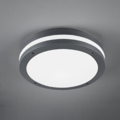 Φωτιστικό Οροφής Trio Lighting LED 12W  Ανθρακί Πλαστικό 1000lm 3000K IP54 676960142
