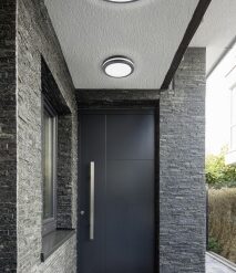 Φωτιστικό Οροφής Trio Lighting LED 12W  Ανθρακί Πλαστικό 1000lm 3000K IP54 676960142