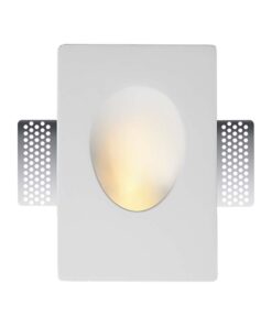 Γύψινο επιτοίχιο φωτιστικό GU10 ορθογώνιο με λευκό σώμα V-TAC – 6770