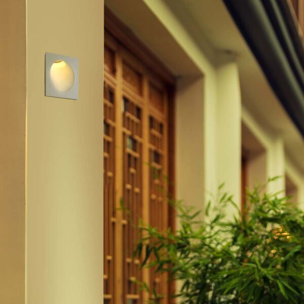 Γύψινο φωτιστικό Spot  GU10 τετράγωνο με λευκό σώμα V-TAC – 6772