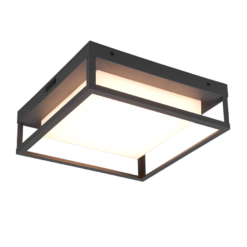 Φωτιστικό Οροφής Trio Lighting WITHAM   LED, 14W · 1550lm, 2300+3000+4000K Ανθρακί Μεταλλικό IP54  – 677860142