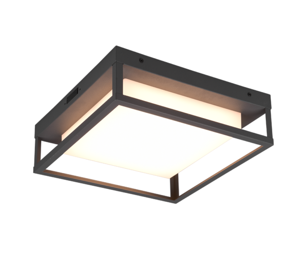 Φωτιστικό Οροφής Trio Lighting WITHAM   LED, 14W · 1550lm, 2300+3000+4000K Ανθρακί Μεταλλικό IP54  – 677860142