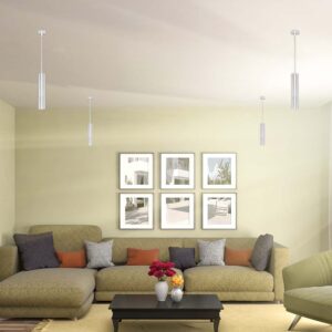 Κρεμαστό Φωτιστικό Σποτ 1xGU10 V-TAC 30cm Λευκό – 6779