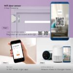 Wi-Fi Smart Αισθητήρας Πόρτας – Παραθύρου Λευκός V-TAC – 6782
