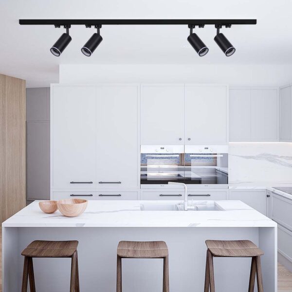 LED Τριφασικό Φωτιστικό Ράγας GU10 V-TAC Μαύρο Περιστρεφόμενο – 6784