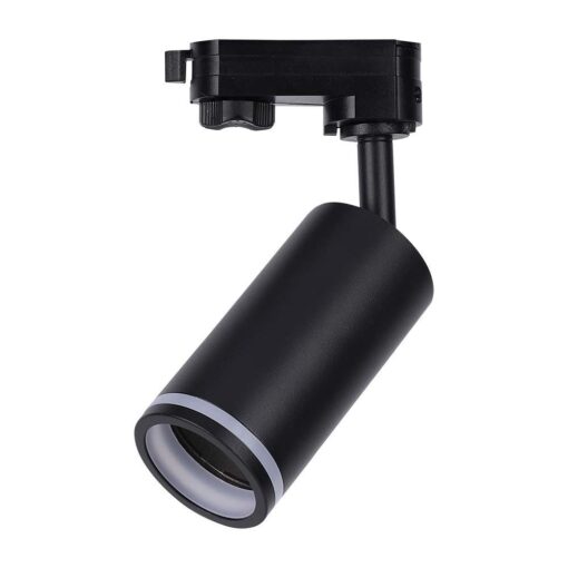 LED Τριφασικό Φωτιστικό Ράγας GU10 V-TAC Μαύρο Περιστρεφόμενο – 6784