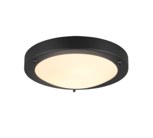 Φωτιστικό Οροφής Trio Lighting E27   Μαύρο Ματ Μεταλλικό  IP44  – 6801011-32
