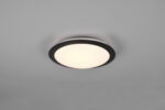 Φωτιστικό Οροφής Trio Lighting  LED 12W Μαύρο Ματ Πλαστικό 1160lm IP44 3000K – 680310132