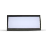 LED αδιάβροχη απλίκα 12W γωνία IP65 4000K φυσικό λευκό με μαύρο σώμα V-TAC – 6808
