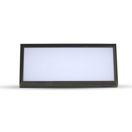 LED αδιάβροχη απλίκα 12W γωνία IP65 4000K φυσικό λευκό με μαύρο σώμα V-TAC – 6808