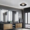 Φωτιστικό Οροφής Trio Lighting  LED 35W Μαύρο Ματ Μεταλλικό Step Dimmable 4100lm IP44 3000K – 680819332