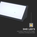 LED αδιάβροχη απλίκα 20W γωνία IP65 6400K ψυχρό λευκό με μαύρο σώμα V-TAC – 6812