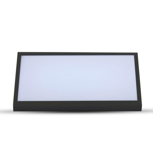 LED αδιάβροχη απλίκα 20W γωνία IP65 6400K ψυχρό λευκό με μαύρο σώμα V-TAC – 6812