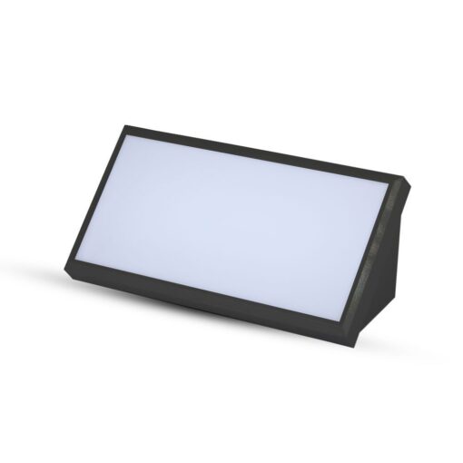 LED αδιάβροχη απλίκα 20W γωνία IP65 6400K ψυχρό λευκό με μαύρο σώμα V-TAC – 6812