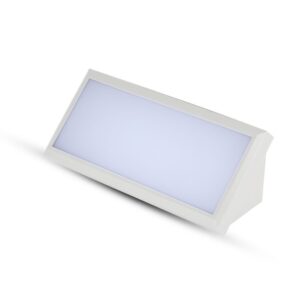 LED αδιάβροχη απλίκα 12W γωνία IP65 6400K ψυχρό λευκό με λευκό σώμα V-TAC – 6815